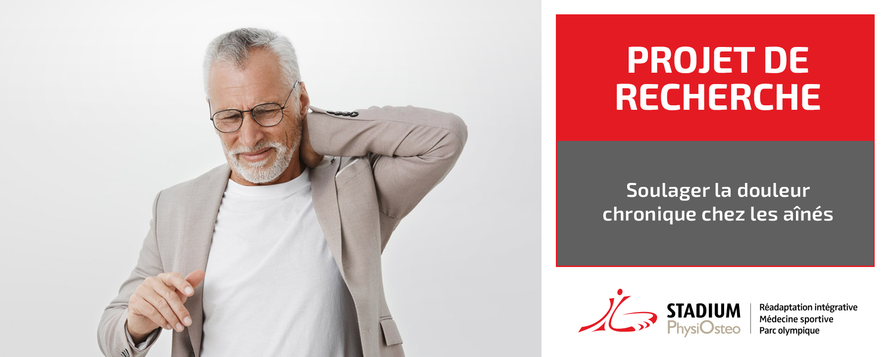 Projet de recherche douleur chronique aînes stimulation transcranienne par courant direct